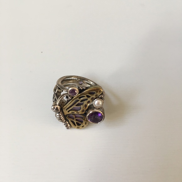 Butterfly Gemstone Ring - Picture 2 of 3